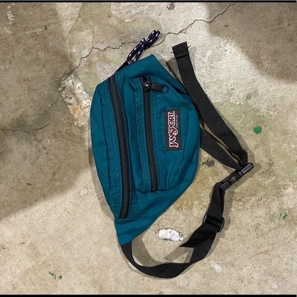 Jansport Bags Vintage 9s Jansport Fanny Pack Green 990s Poshmark